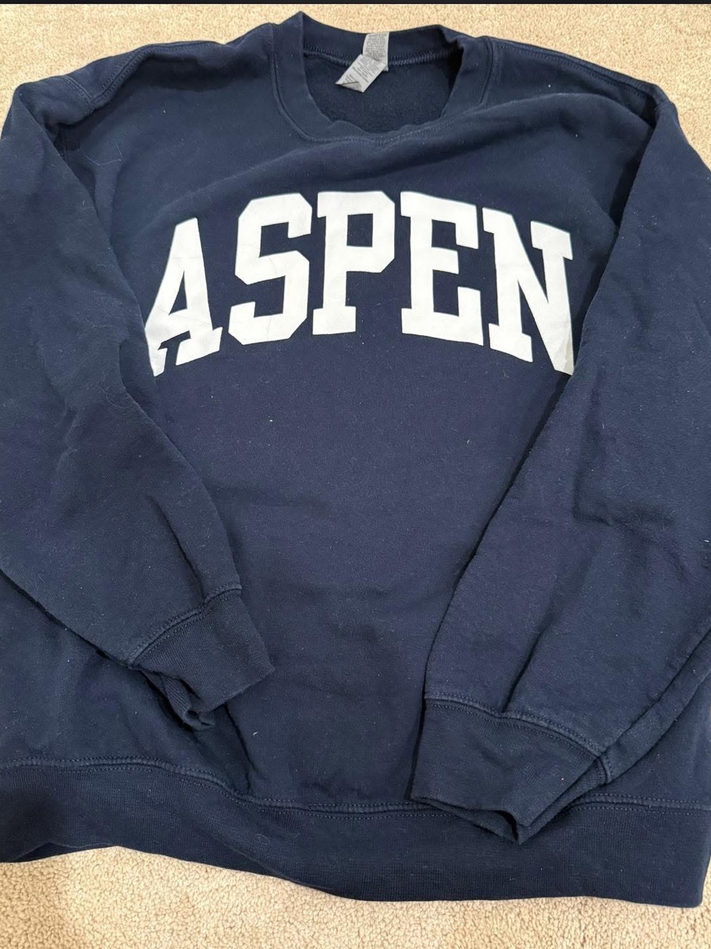 Aspen Navy Crewneck Sweatshirt - Men's Sweater